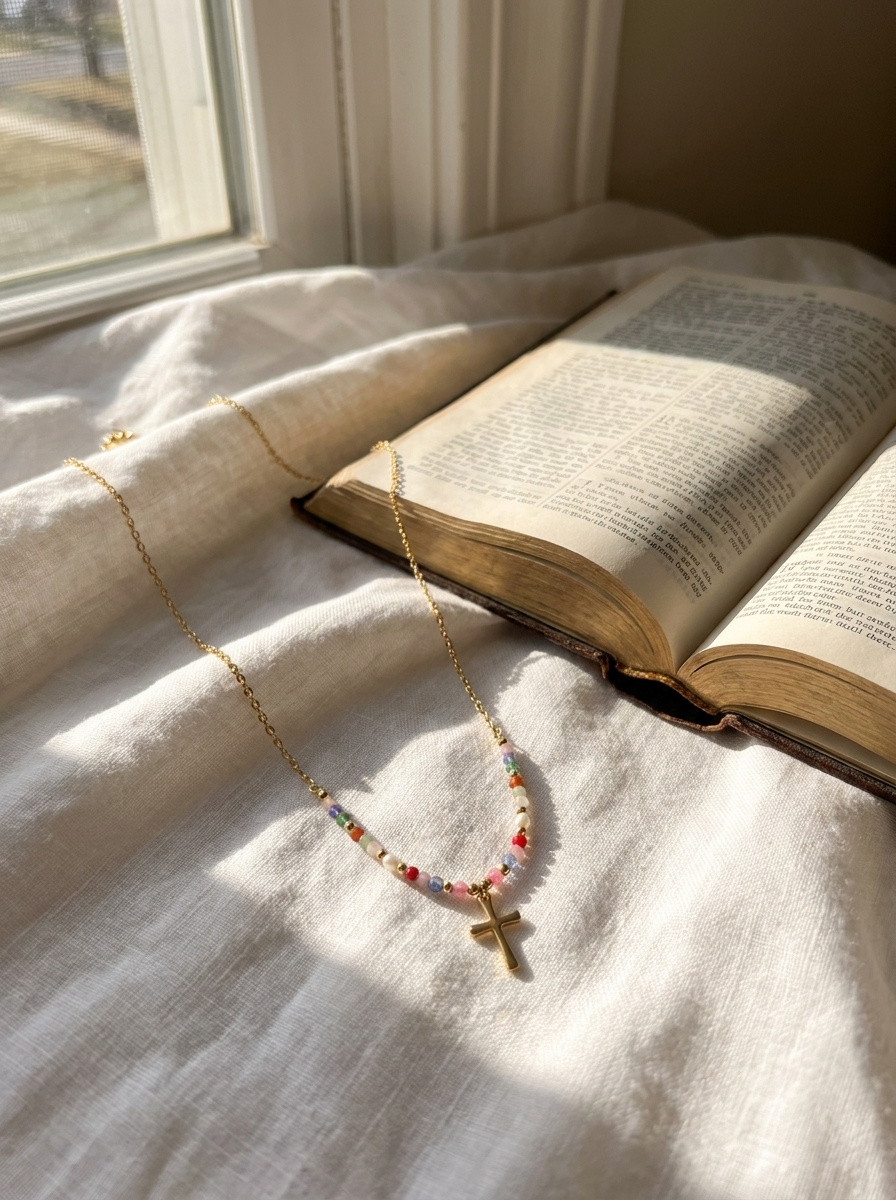 Navira | Colorful Cross Necklace