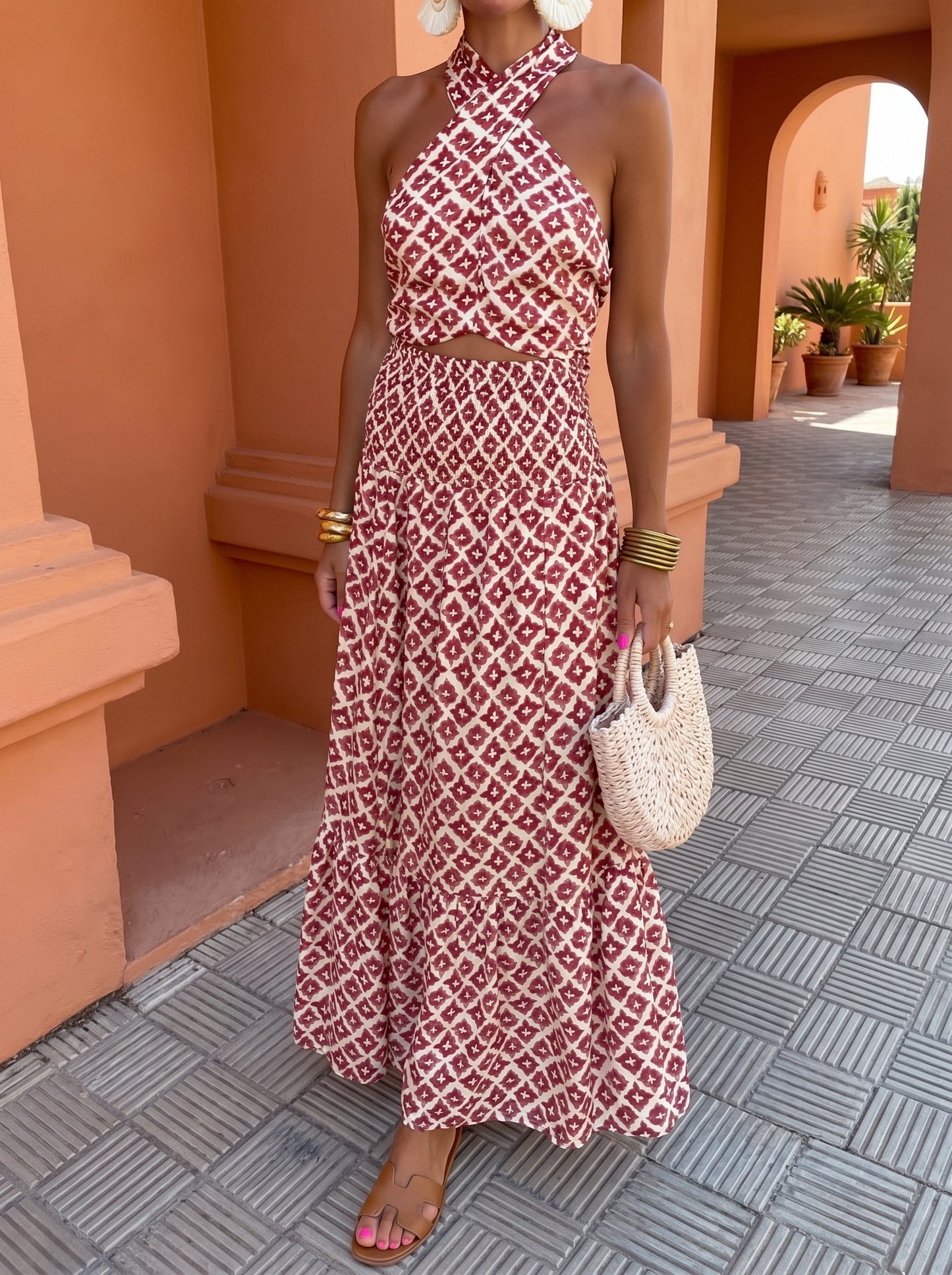 Verity |Elegant Set with Off-Shoulder Design
