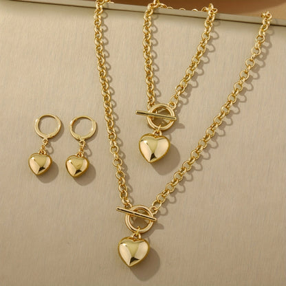 Gia™ Elegant Jewelry Set with Shining Heart and Luxurious Finish