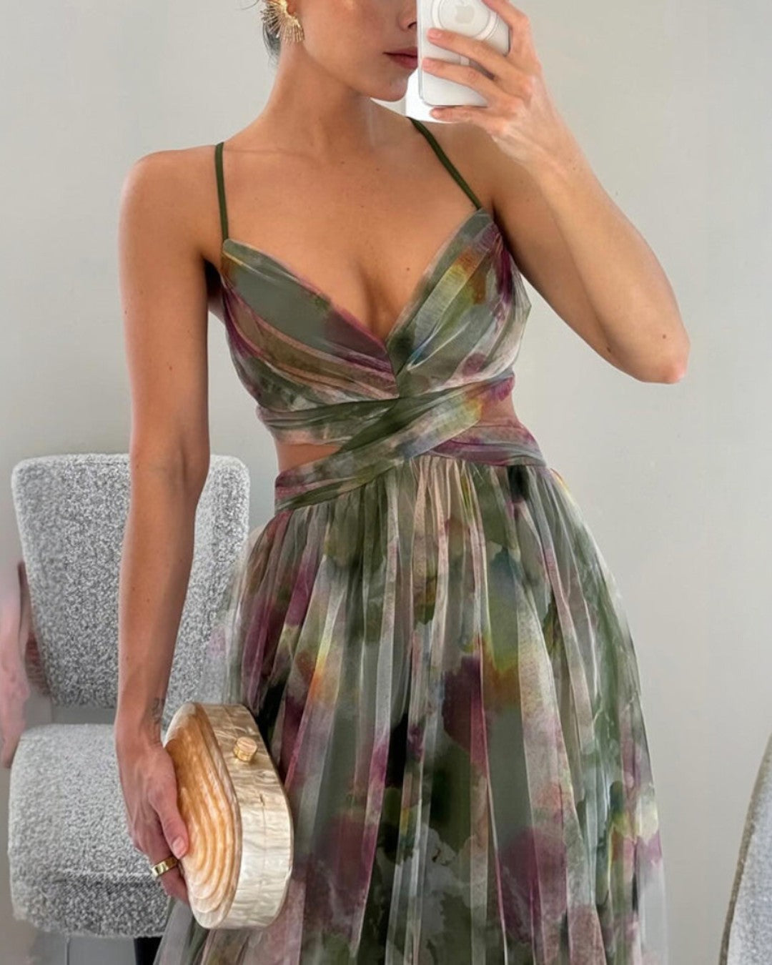 Orelavine™ Maxi Dress with Enchanting Floral Design in Elegant Style