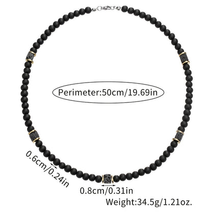 Vaxent | Men's Beaded Necklace with Minimalist and Modern Style