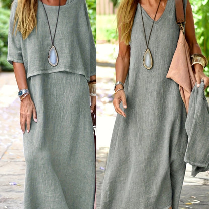 Eleanor | Summer Dress Set with Sleeveless Top and Dress