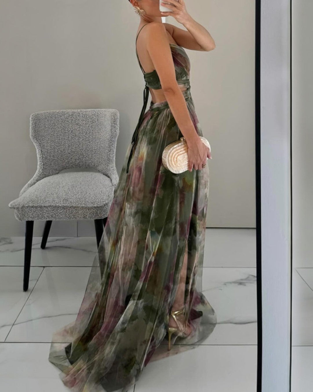 Orelavine™ Maxi Dress with Enchanting Floral Design in Elegant Style