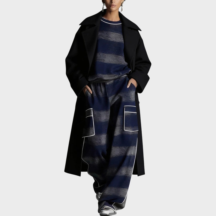 Orlena™ Modern Knit Set with Pants and Women&