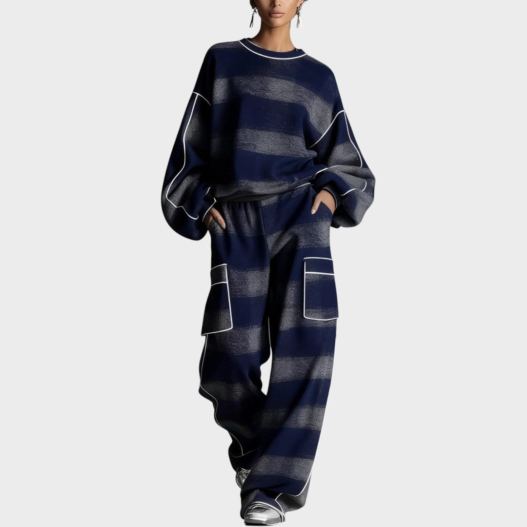 Orlena™ Modern Knit Set with Pants and Women&