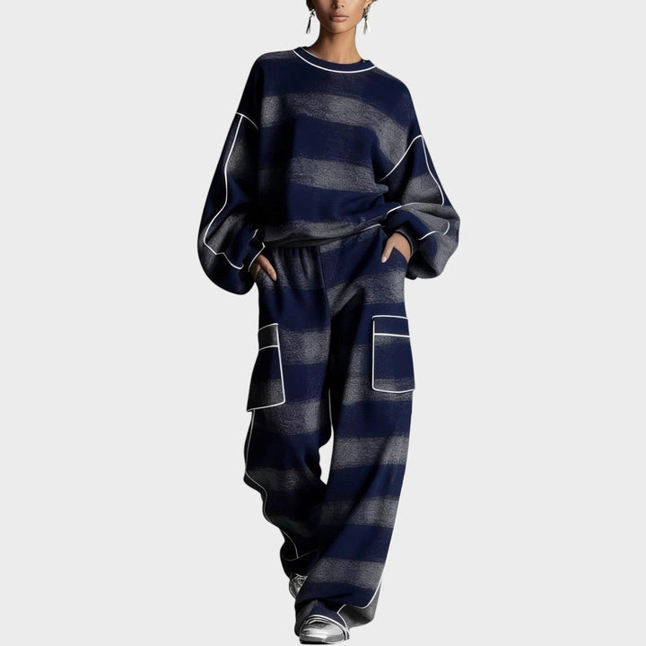 Orlena™ Modern Knit Set with Pants and Women&