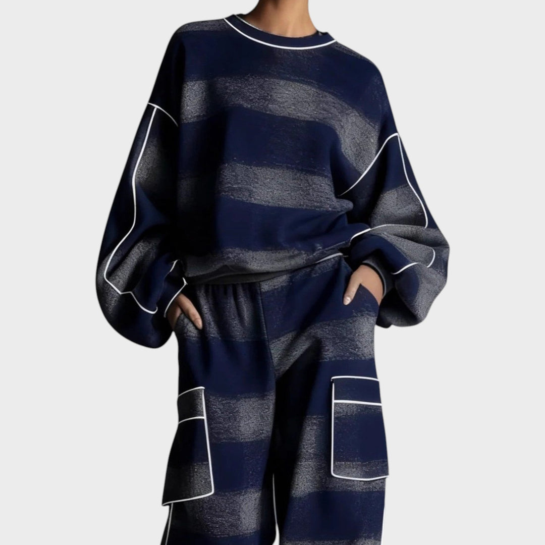 Orlena™ Modern Knit Set with Pants and Women&