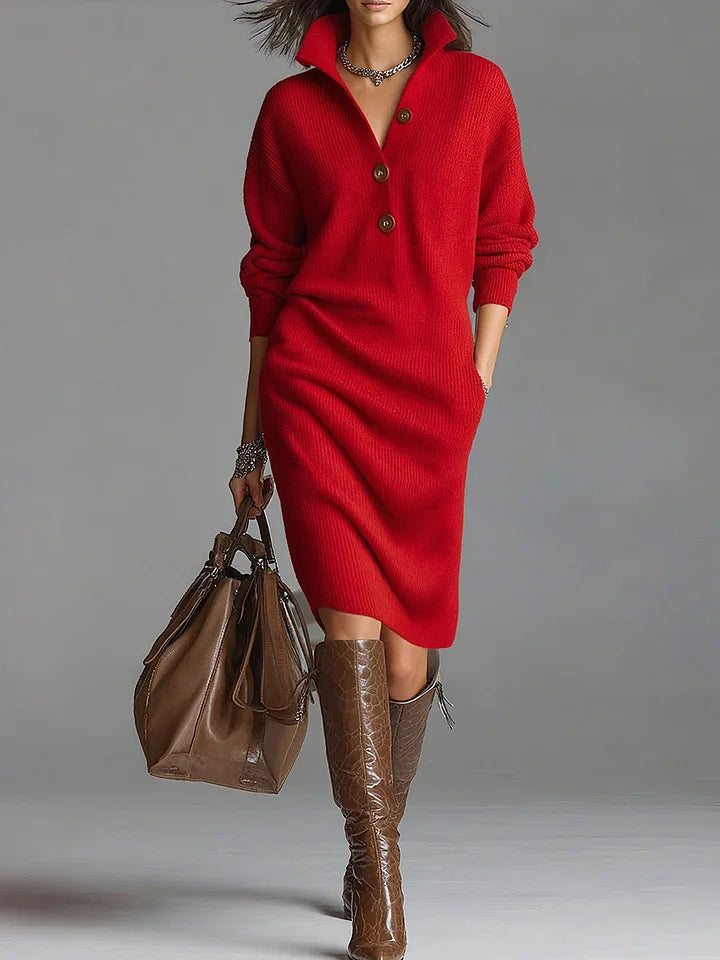 Velmira™ Elegant Casual Knit Dress Easy to Combine