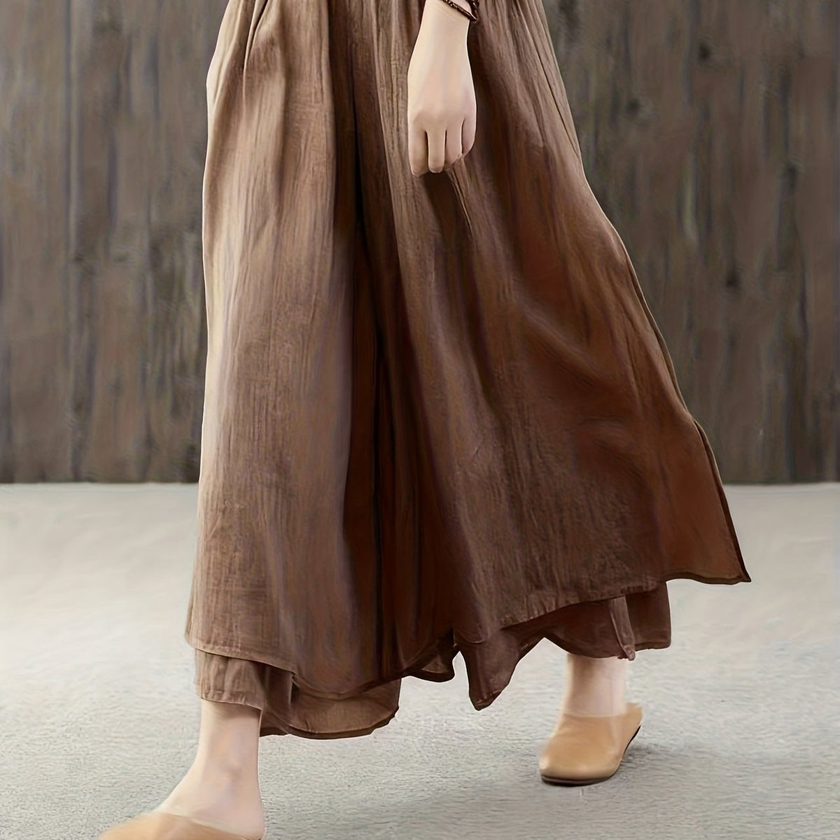 Faith | Chiffon Pleated Layered Pants Skirt