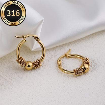 Lucetta | Gold Hoop Earrings with Classic Design and Timeless Elegance