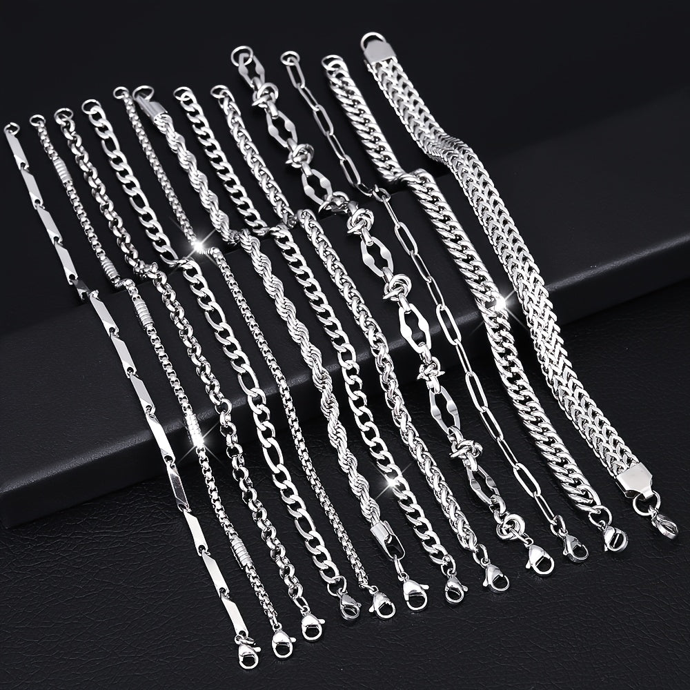 Stetson | Set of 10 Stainless Steel Bracelets with Minimalist and Versatile Style