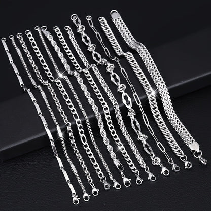 Stetson | Set of 10 Stainless Steel Bracelets with Minimalist and Versatile Style