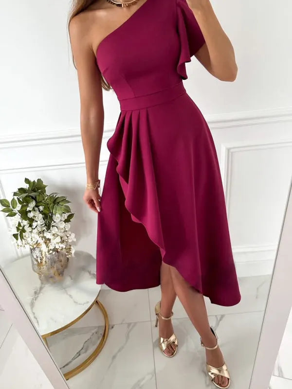 Presley | One-Shoulder Dress with Elegant Design and Feminine Silhouette