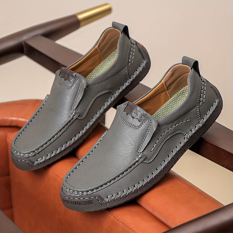 Zorvik | British Men's Loafers with Hand-Stitched Seams and Non-Slip Sole