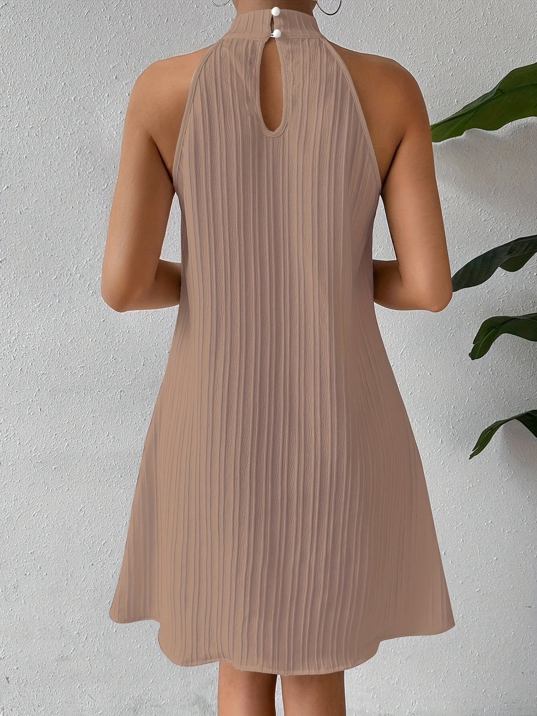 Alora™ Bohemian Short Striped Spaghetti Strap Dress