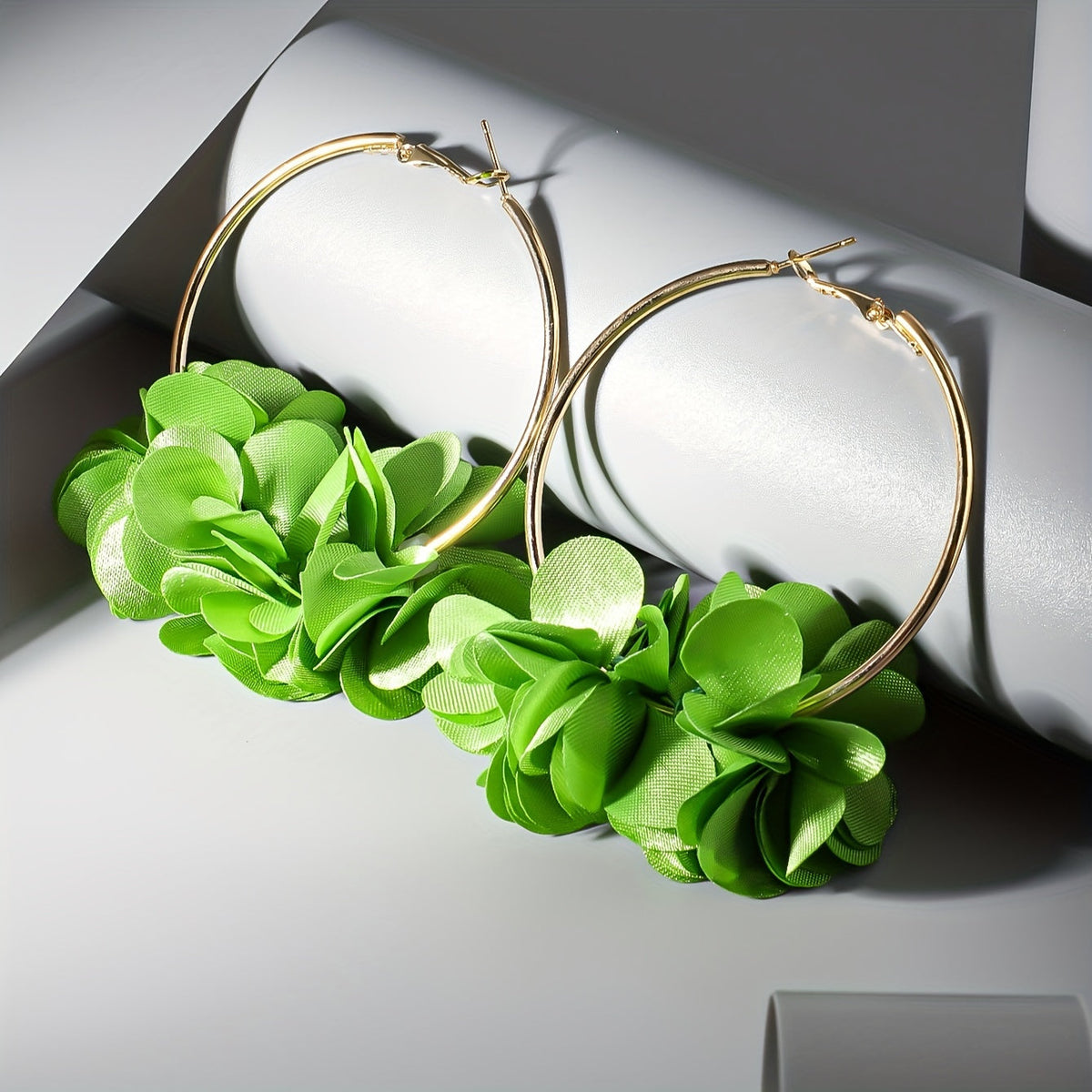Harmony | Floral C-Shaped Earrings with Bohemian and Elegant Style