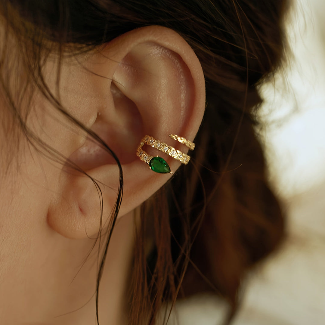 Seren™ Snake Charm Cuff Earring
