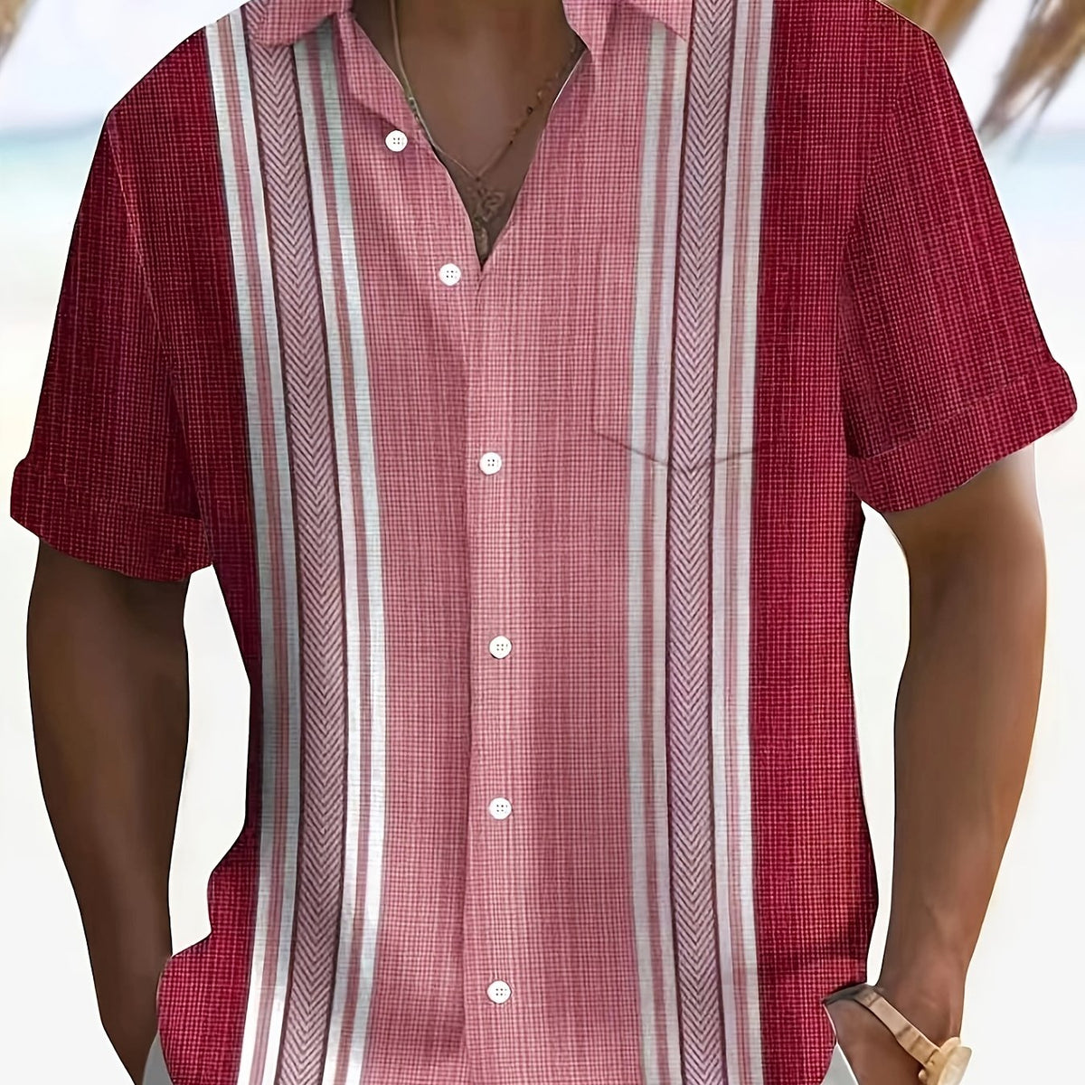 Axton | Casual and Fresh Summer Style Striped Shirt for Men