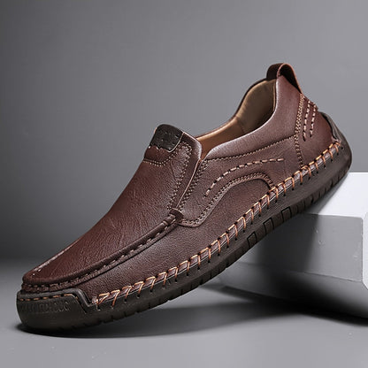 Zorvik | British Men's Loafers with Hand-Stitched Seams and Non-Slip Sole