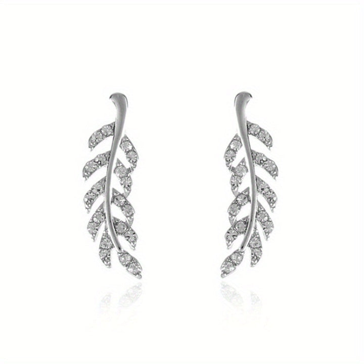 Hensleyra™ Elegant Leaf Earrings with Hollow Design and Golden Finish
