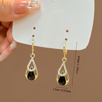 Ralia™ Double Drop Earrings with Cut-Out Design and Elegant Finish