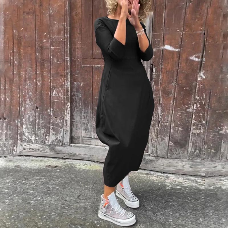 Caelune™ Elegant and Simple Dress with Pockets for Women