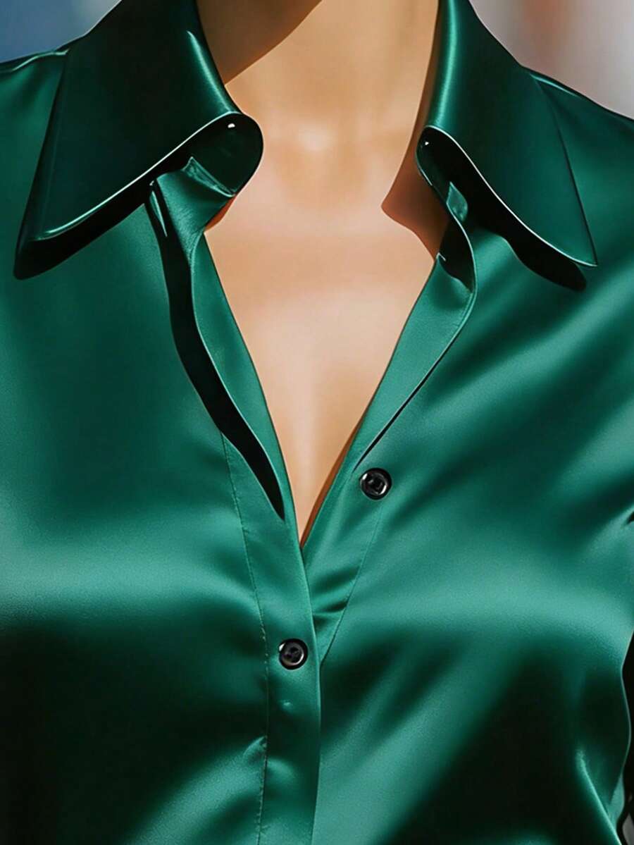 Ellery™ Elegant Blouse with Transparent Sleeves