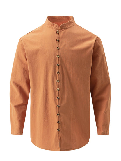 Haviron™ Retro Long Sleeve Loose Fit Shirt for Men