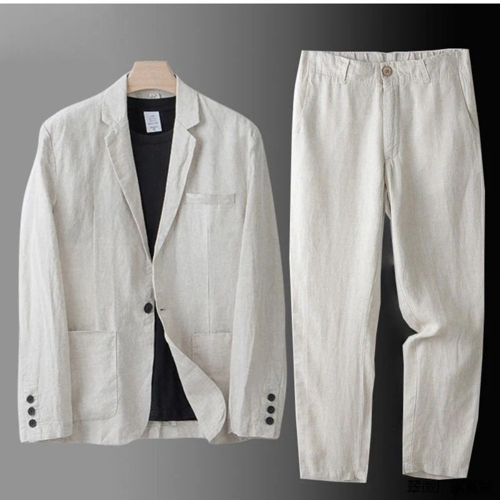 Montiero™ Comfortable and Breathable Linen Set for Men