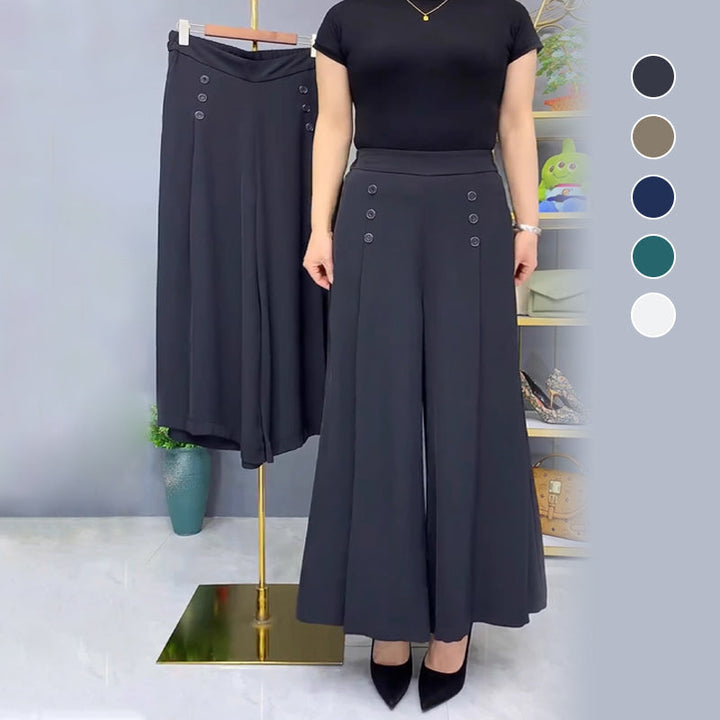Nell™ Elegant Pleated Wide-Leg Pants