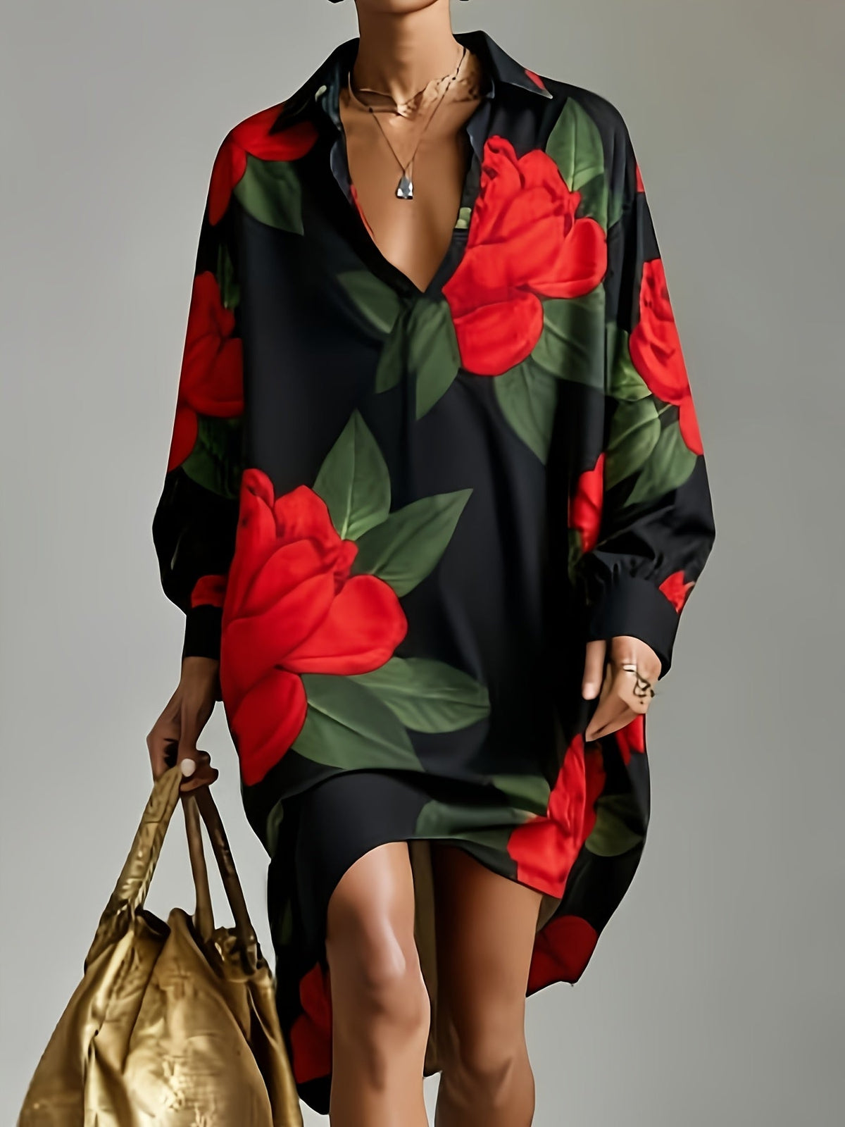 Madison | French Style Printed Blouse with Relaxed Cut and Casual Elegance