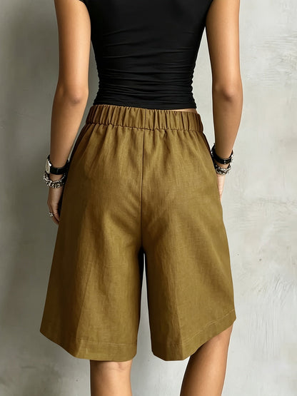 Cleo | High-Waisted Casual Vintage Style Shorts