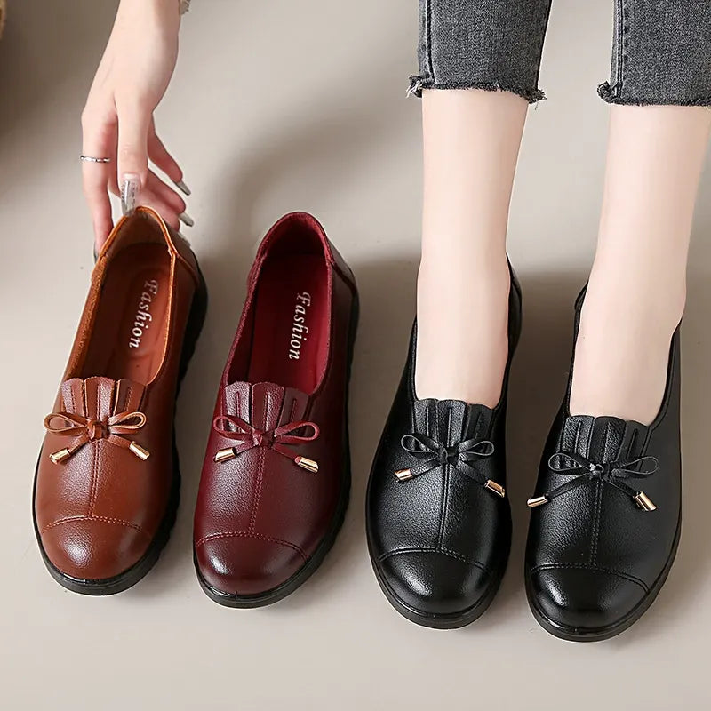 Fernanda | Leather Slip-On Loafers with Soft Sole and Maximum Comfort