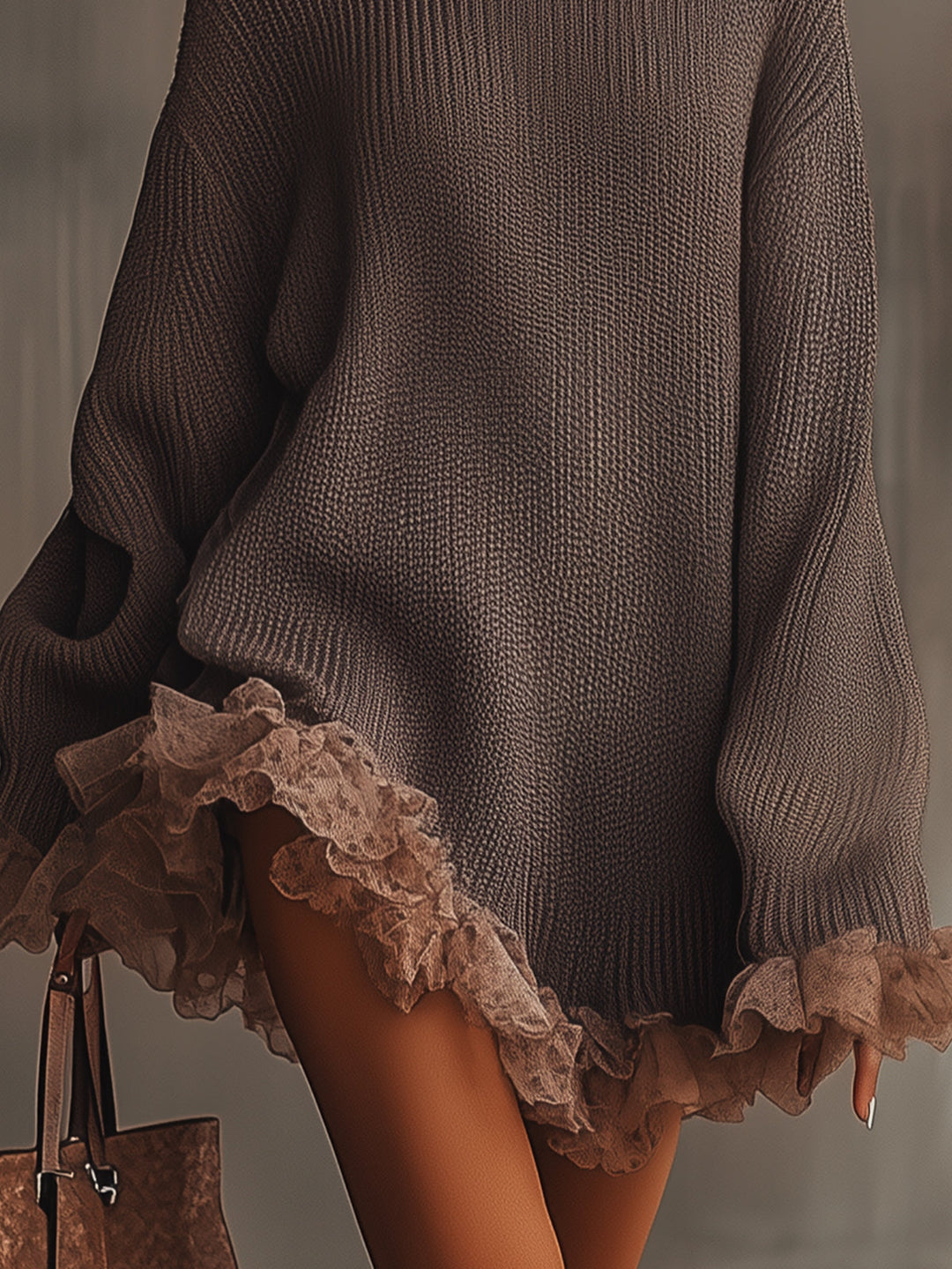 Ellyra™ Romantic Ruffled Knit Dress