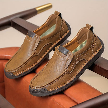 Zorvik | British Men's Loafers with Hand-Stitched Seams and Non-Slip Sole