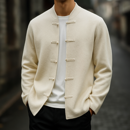 Torvian™ Men's Cashmere Cardigan with Classic Design