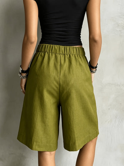 Cleo | High-Waisted Casual Vintage Style Shorts