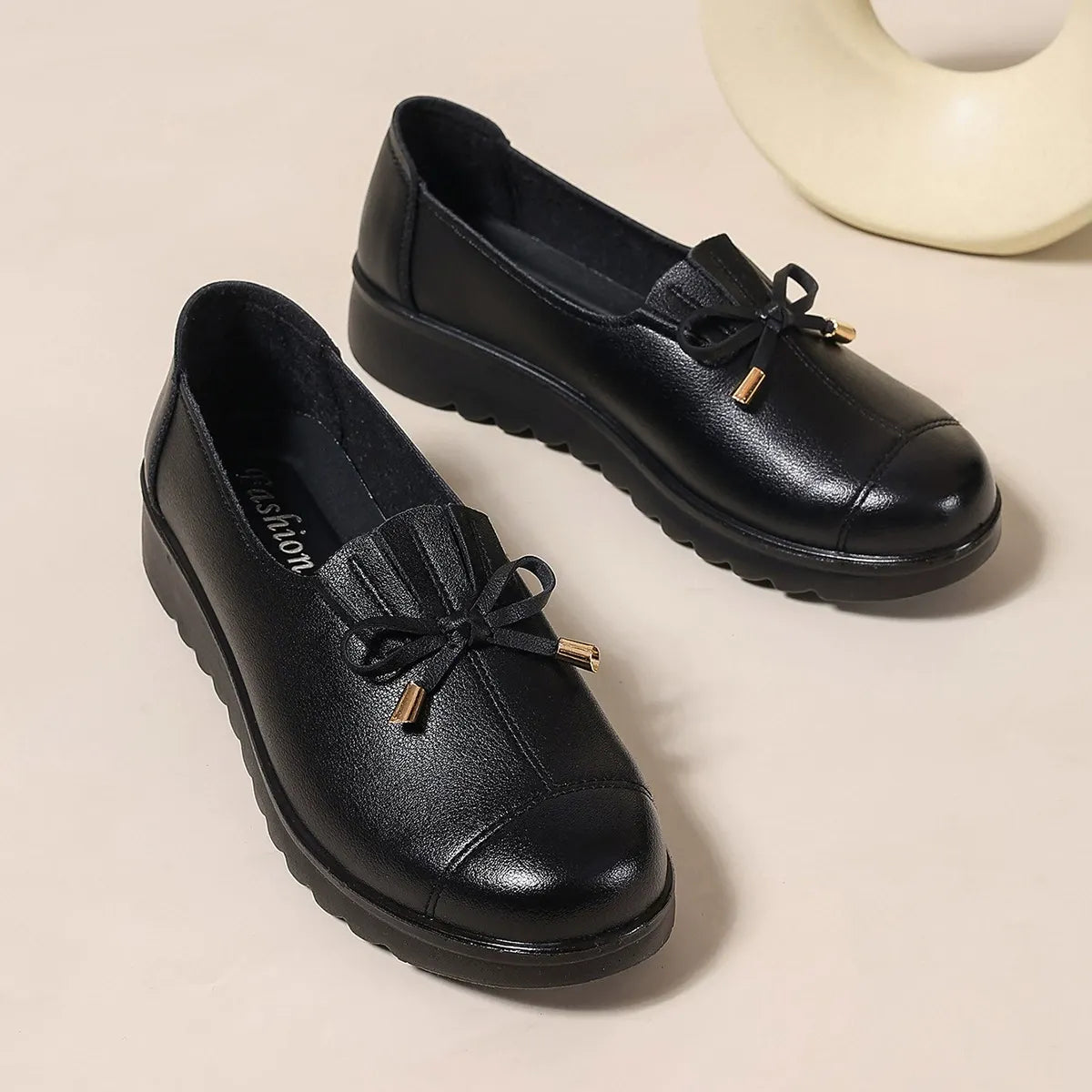 Fernanda | Leather Slip-On Loafers with Soft Sole and Maximum Comfort