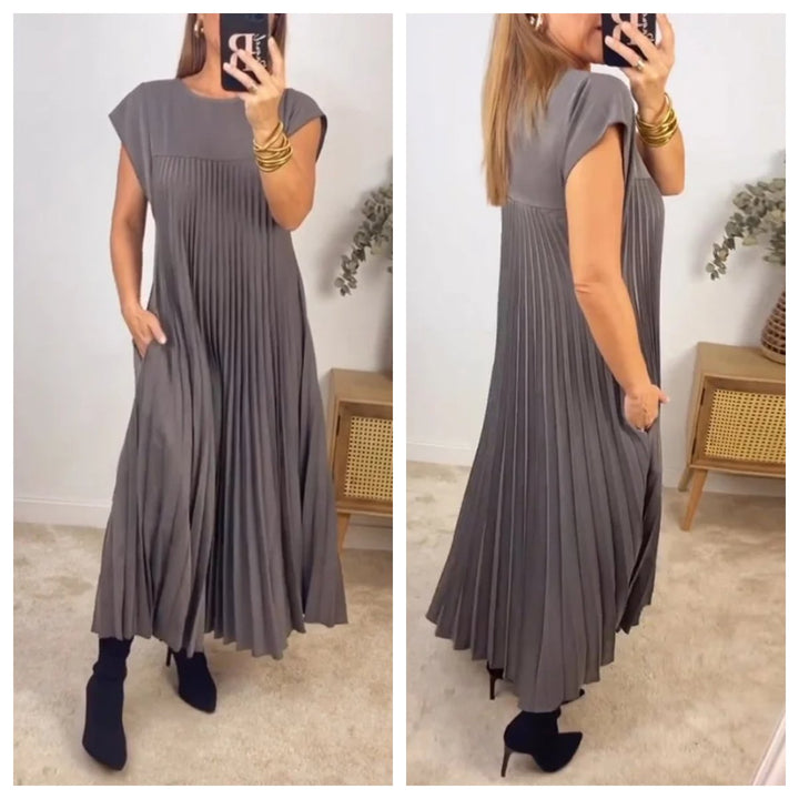 Elara™ Elegant Dress with Fluid Cut, Soft Fall, and Modern Style
