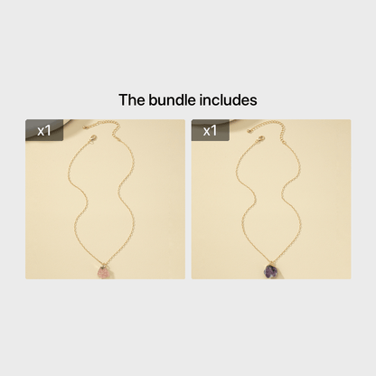 Taria™ Minimalist Necklace with Irregular Pendant Plated in 14K Gold