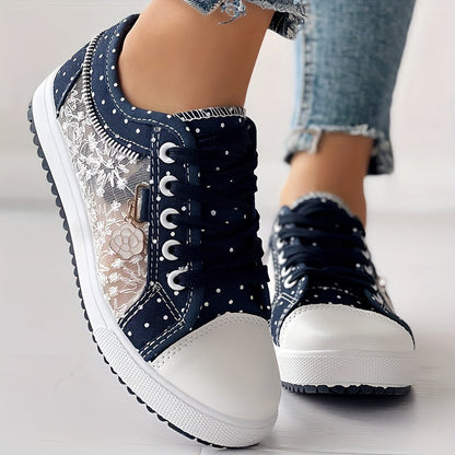 Victoria | Breathable Floral Sneakers with Lightweight Design and Maximum Comfort