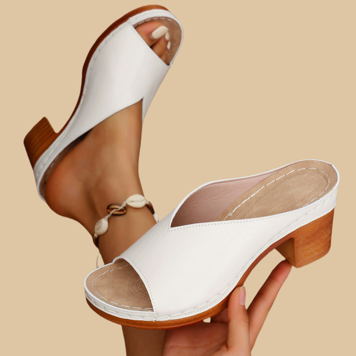 Javora | High Heel Chunky Orthopedic Sandals