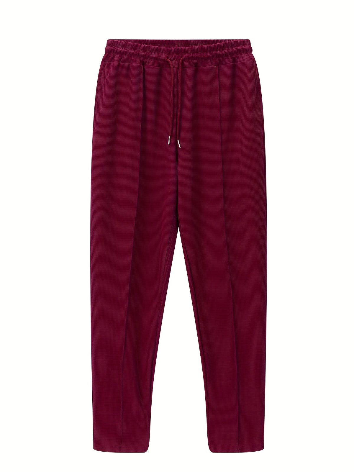 Yaxolt | Textured Relaxed Fit Pants with Maximum Comfort