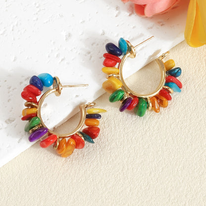 Anneliese | Handwoven Earrings with Baroque Pearls and Bohemian Style