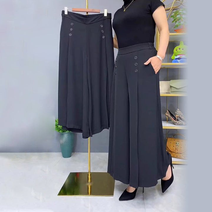 Ansira™ Elegant Pleated Wide-Leg Pants