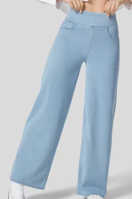 Karellea™ High-Waisted Wide Leg Stretch Jeans