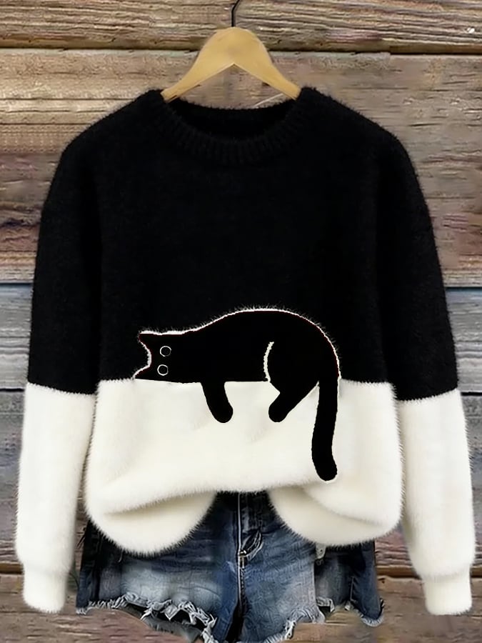 Caelania™ Minimalist Cat Hoodie