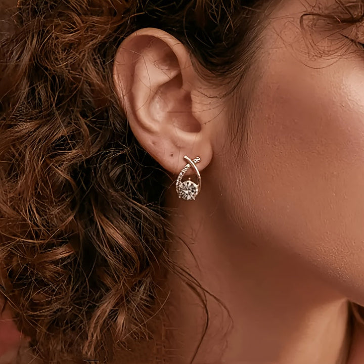 Xara™ Elegant Cross-Shaped Stud Earrings for Daily Wear