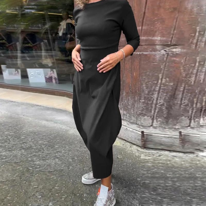 Caelune™ Elegant and Simple Dress with Pockets for Women