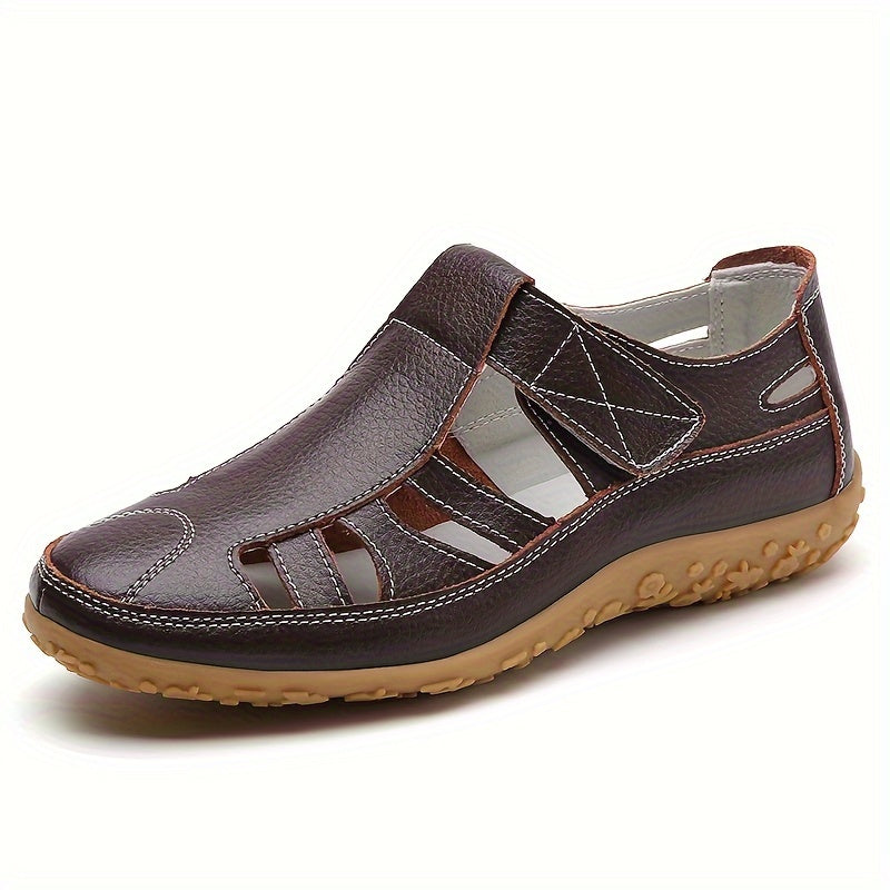 Norah™ Handmade Leather Loafers with Soft Sole and Vintage Design